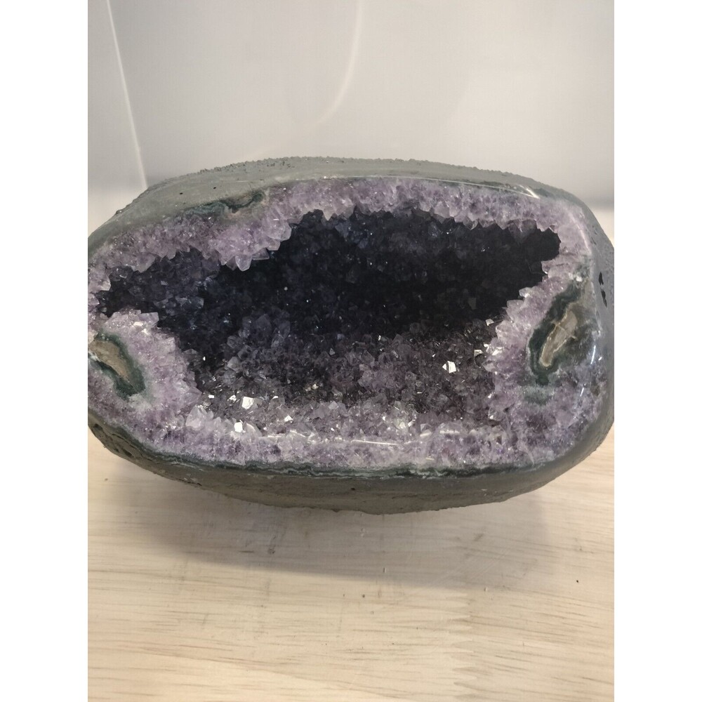 21.7 Lb Natural Amethyst Geode Quartz Cluster Crystal Mineral Specimen Healing - Picture 2 of 6